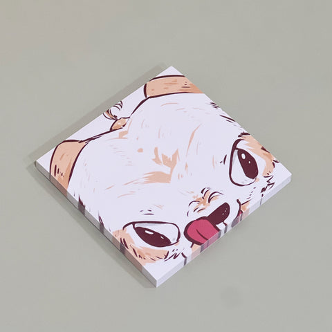Dog Forehead Sticky Notepad by TEOISDRAWING