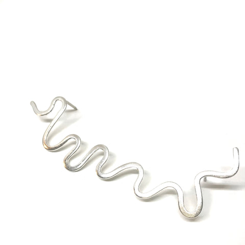Silver Squiggle Pin