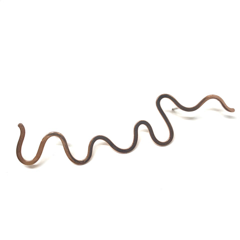 Copper Squiggle Pin