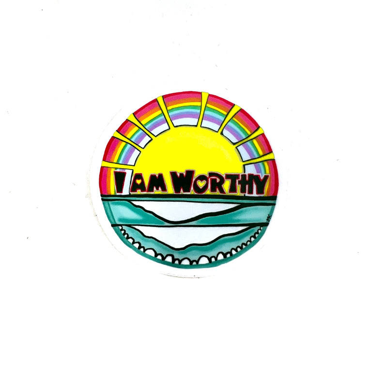 I Am Worthy Sticker