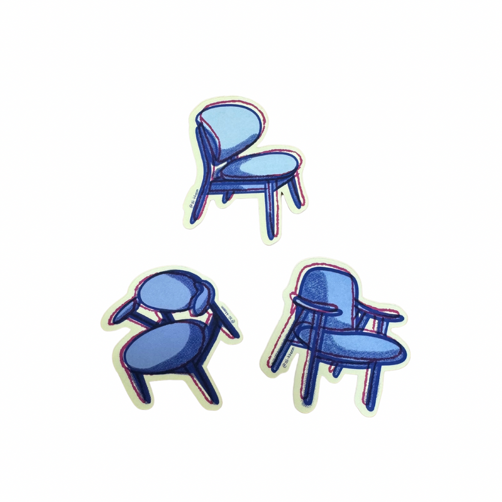 Chair Stickers by YJ KEEM