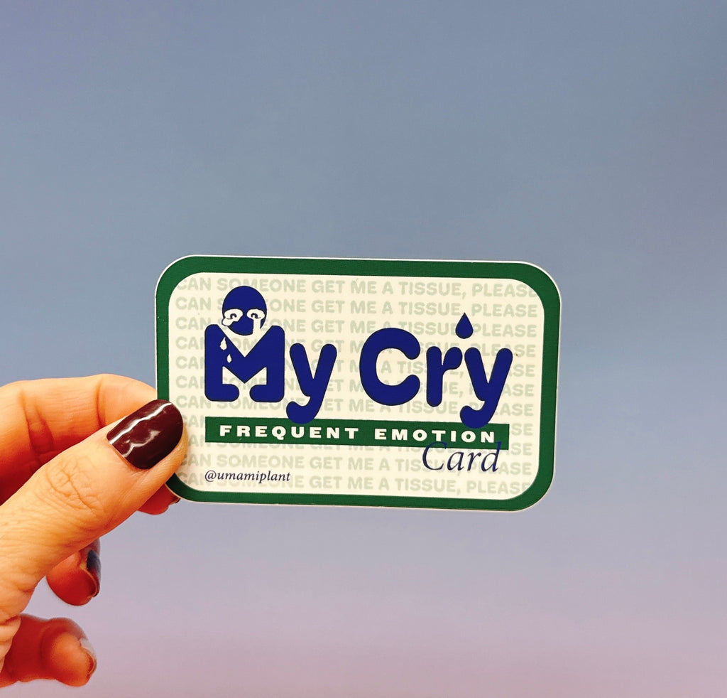 MY CRY Frequent Emotion Card sticker