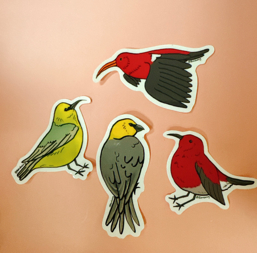 Native Bird stickers by BOHOBEING