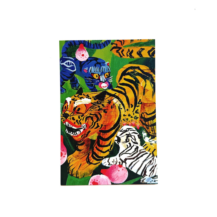 Tigers Postcard by LAUREN HANA CHAI