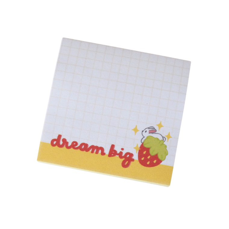 Dream Big Bunny Sticky Notepad by KITT & BUNN
