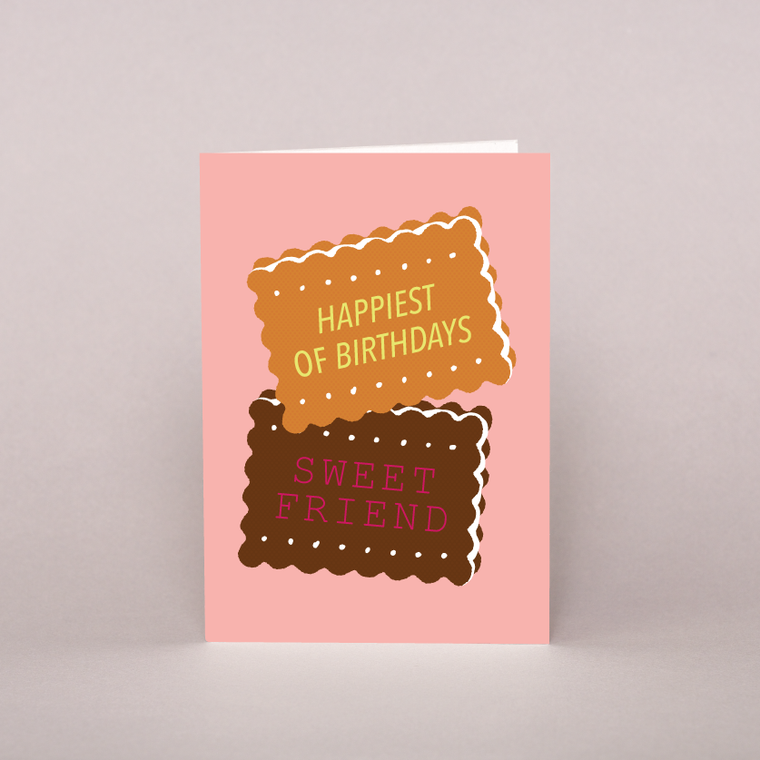 Sweet Biscuit Birthday Greeting Card