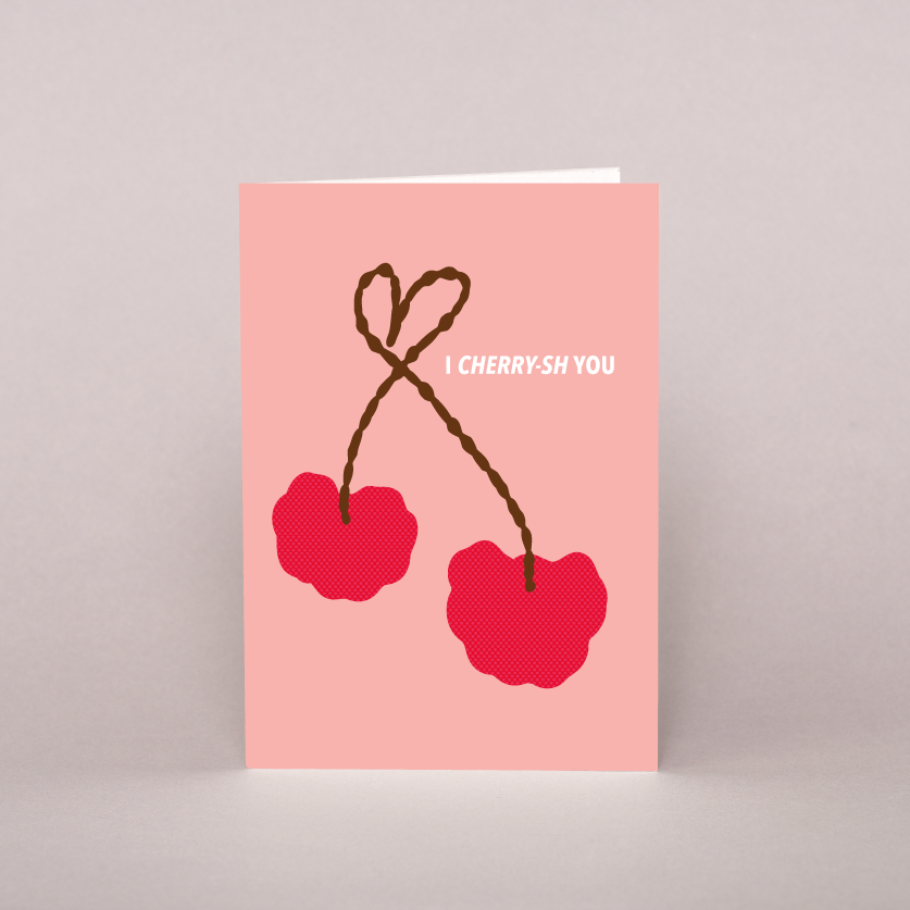 I Cherry-sh Greeting Card