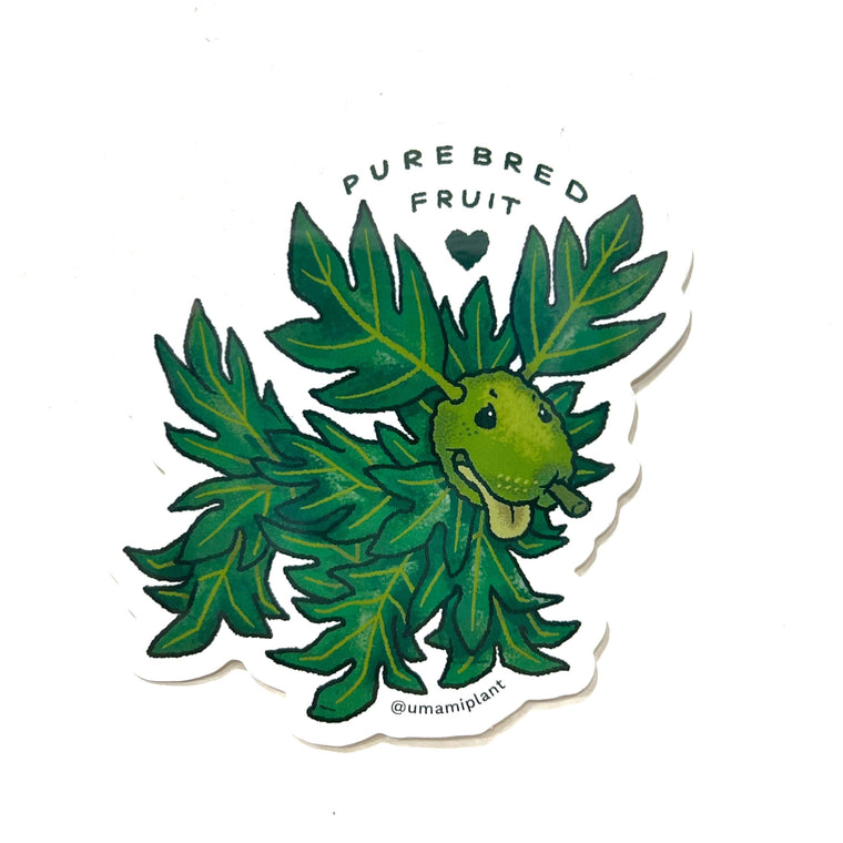 Pure Bredfruit Dog Sticker by UMAMI PLANT