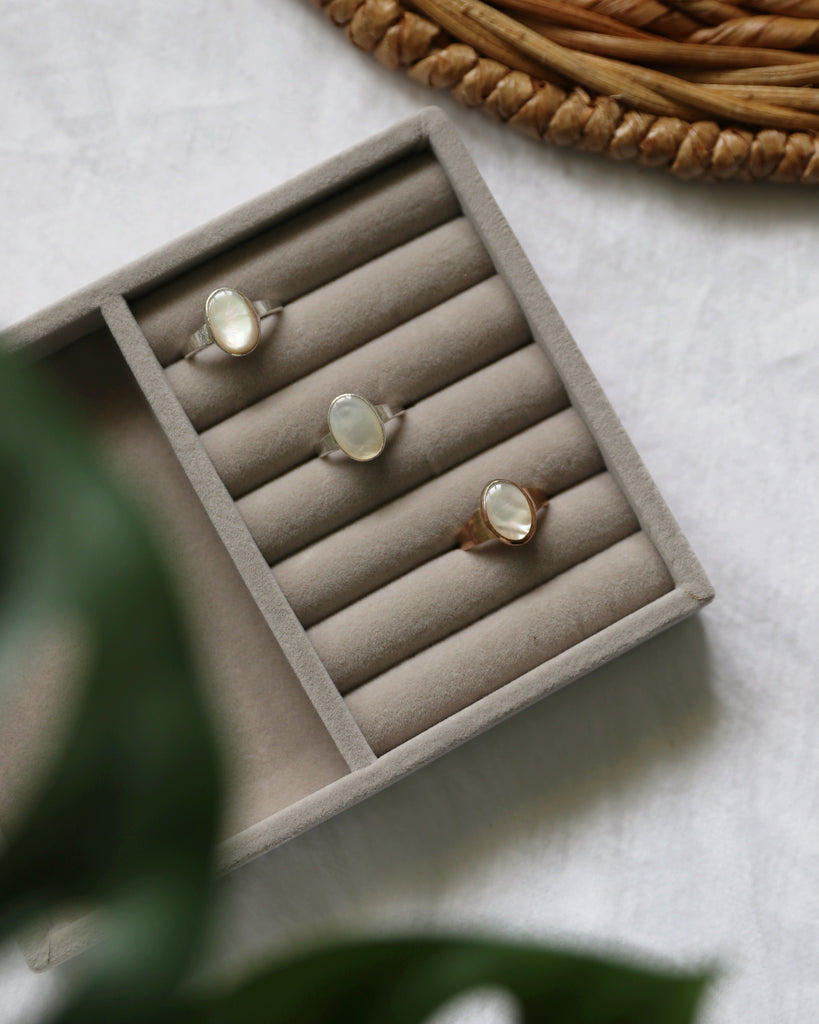Mother of Pearl Ring by SOHOM