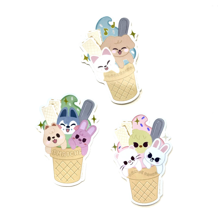 Skzoo Racha Ice Cream Sticker Pack