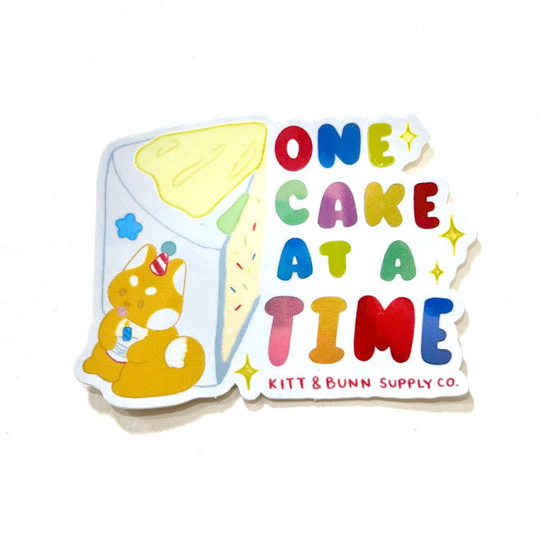 One Cake at a Time Sticker
