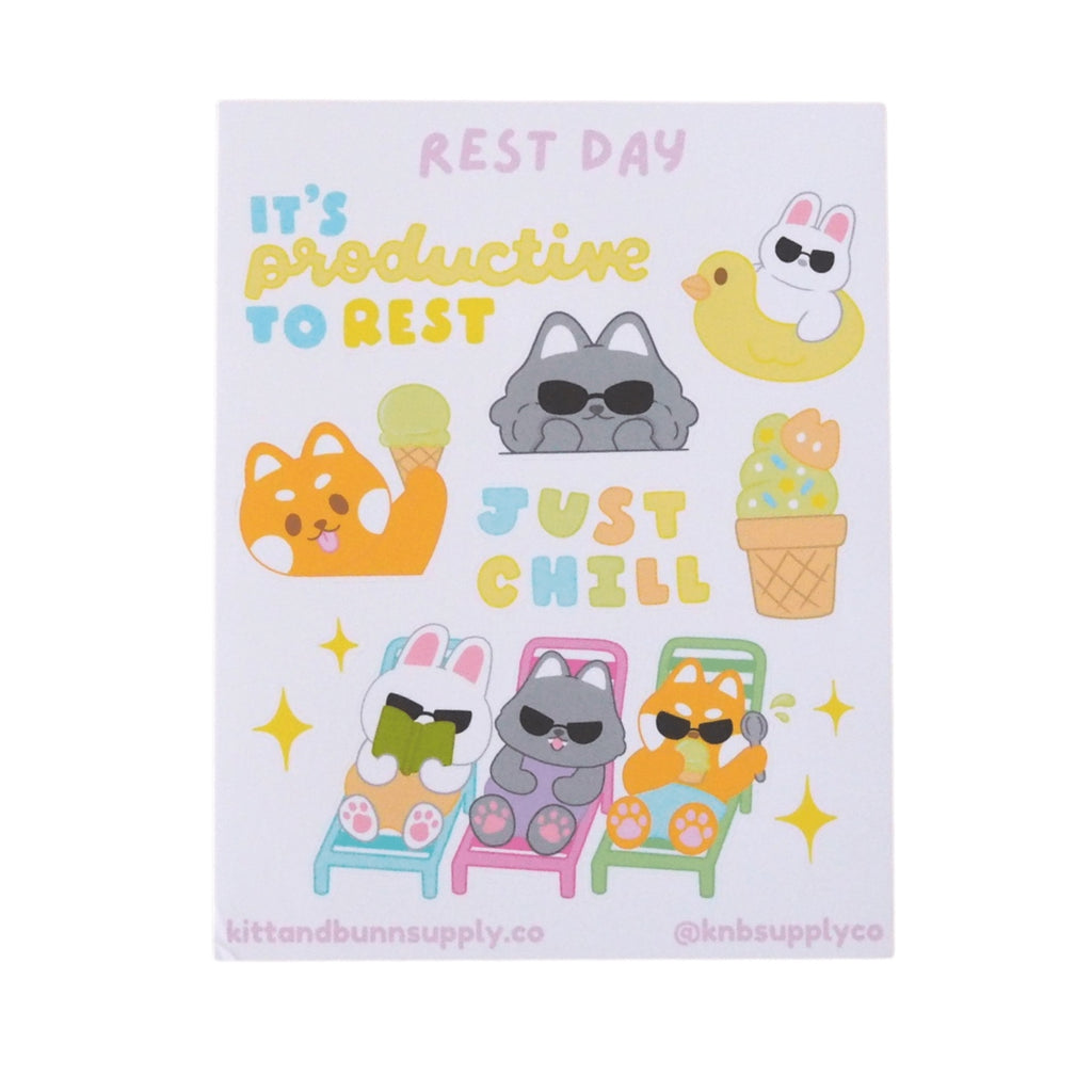 Rest Day Sticker Sheet