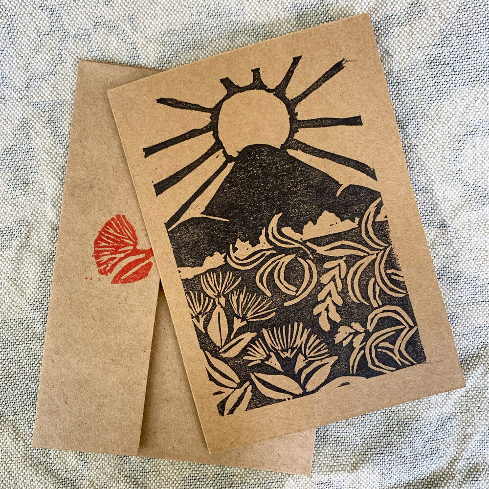 E Ala E–Mauna Kea, Ohia Lehua, Koa Greeting Card