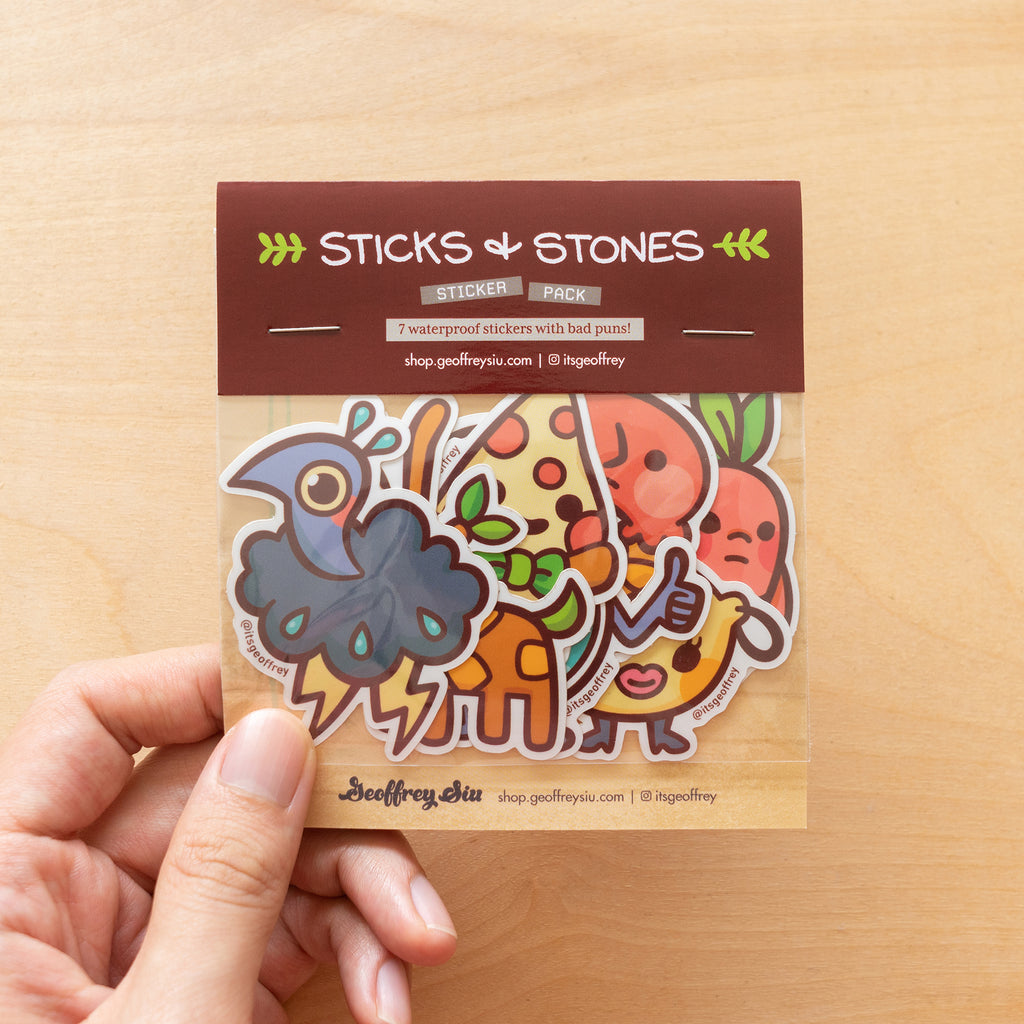 Sticks & Stones 7 Sticker Pack