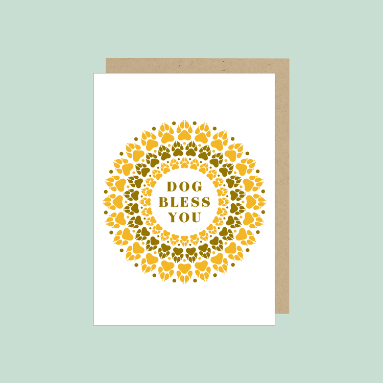 Dog Bless You Greeting Card