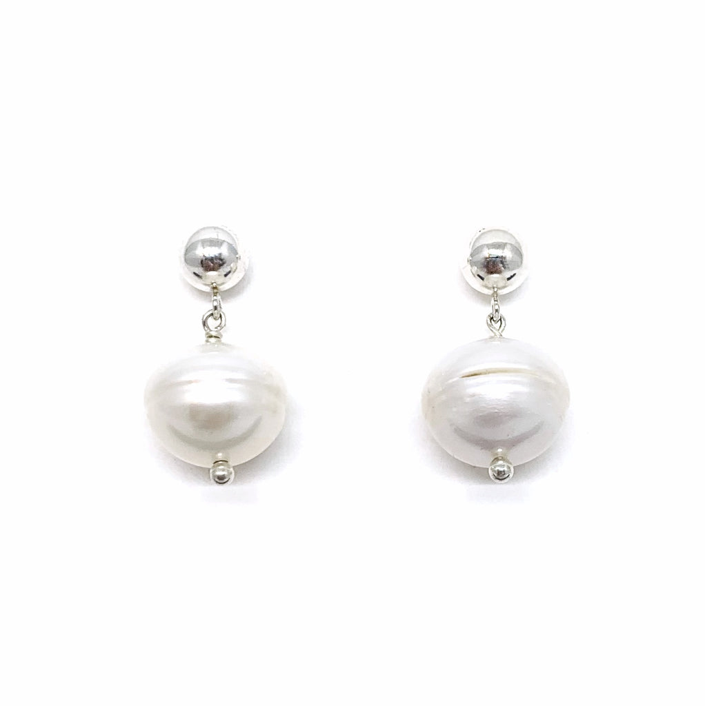 Pearl Drop Post Earrings