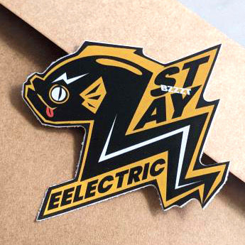 Stay Eelectric Sticker