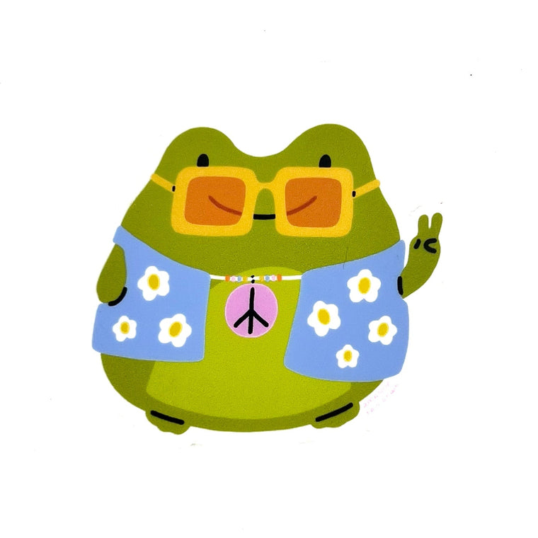 Groovy Frog Sticker