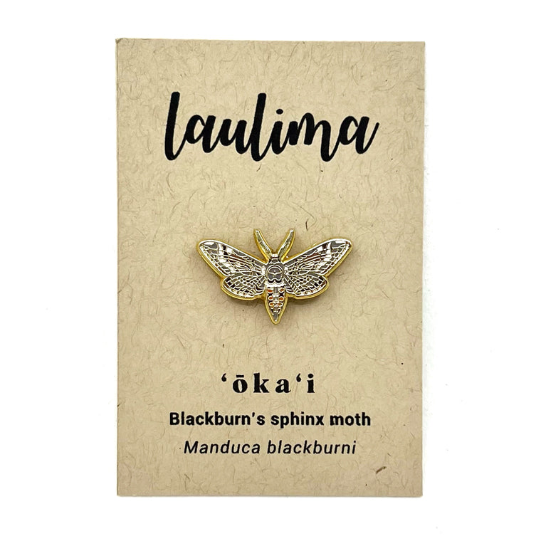 ʻŌkaʻi (Blackburn’s Sphinx Moth) Pin
