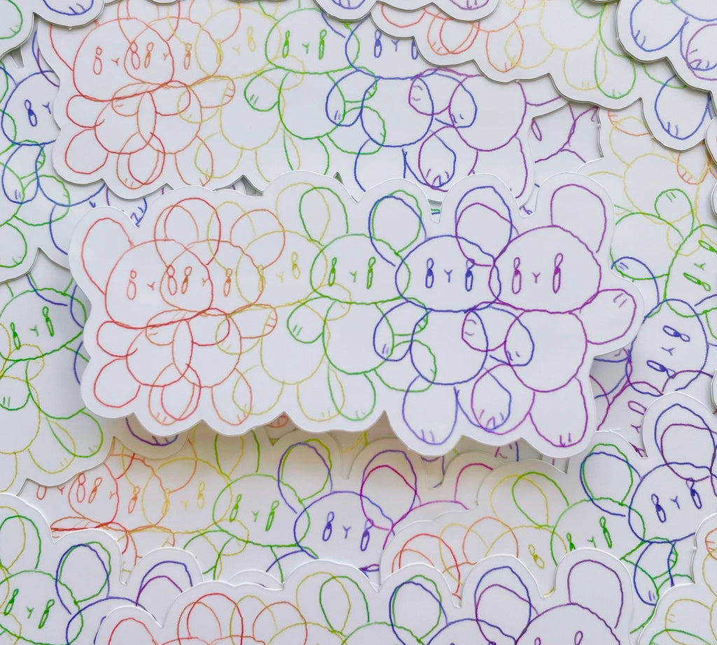 Bunny Scribble Sticker