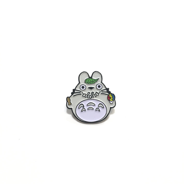 Smile Aloha Totoro Pin