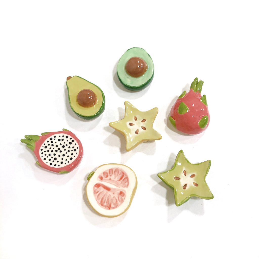 Fruit Ceramic Magnets by Beachcake