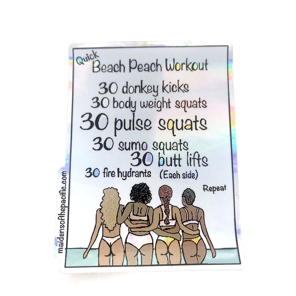 Beach Peach Sticker