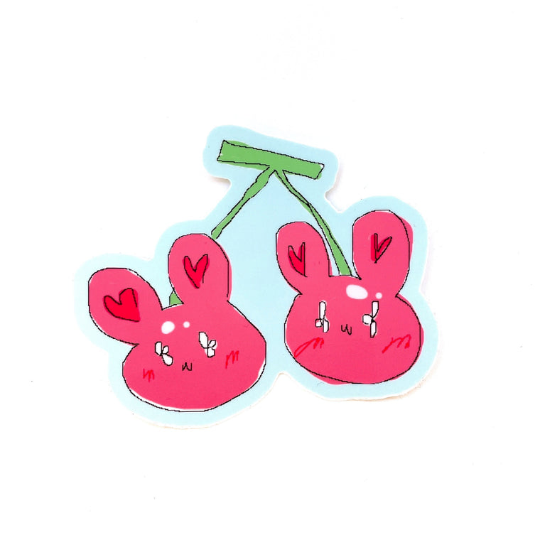 Cherry Bunnies Sticker