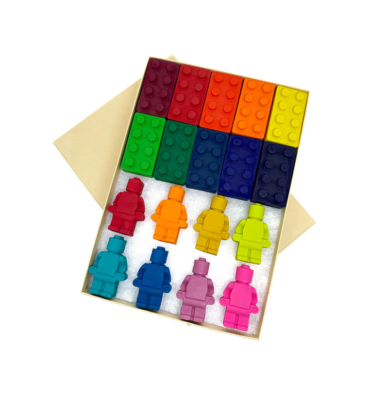 Block and Figurine Crayon Set