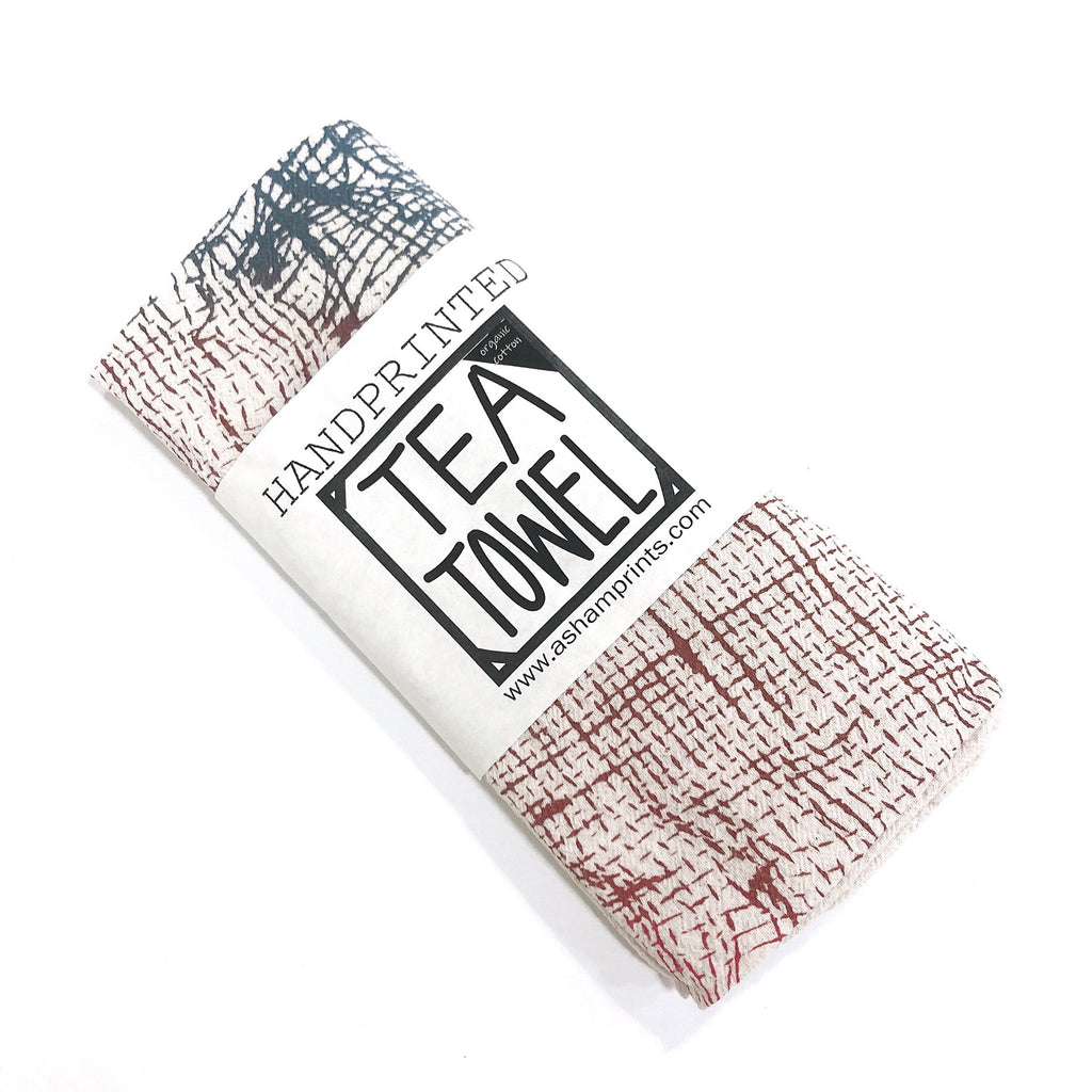 Handprinted Tea Towel by APRIL SHAM