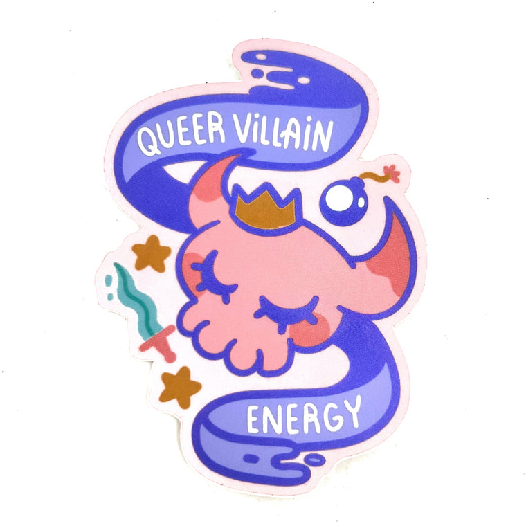 Queer Villain Energy Sticker