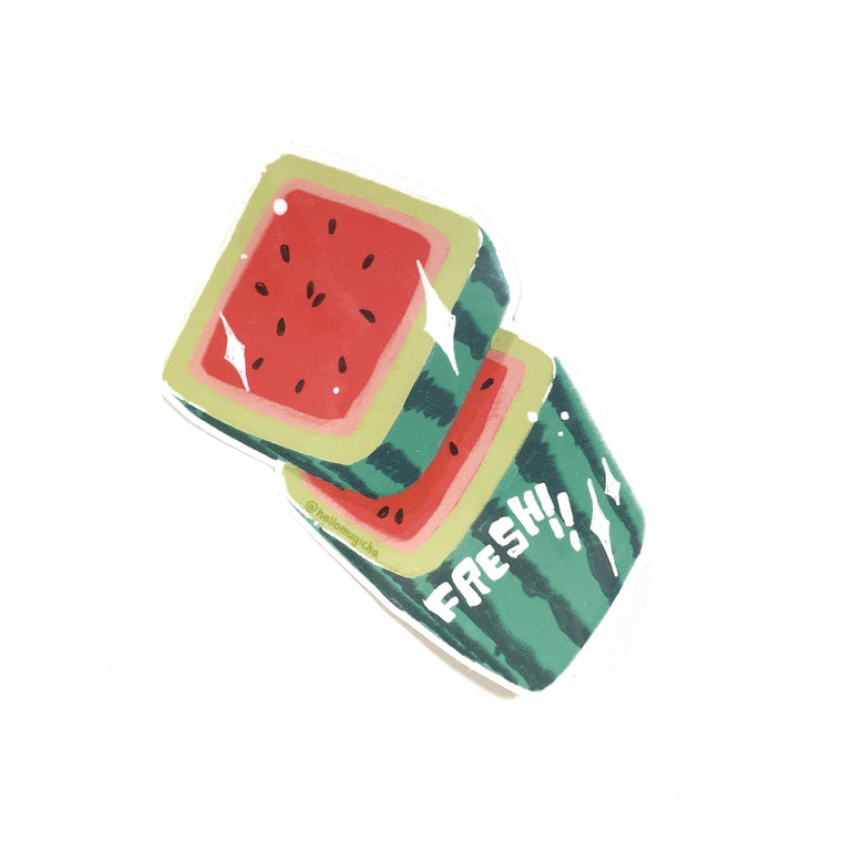Cube Melon Sticker