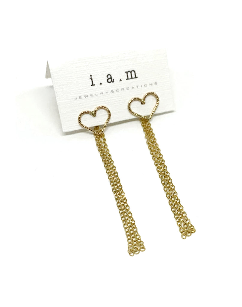 Heart Studs by I.A.M JEWELRY