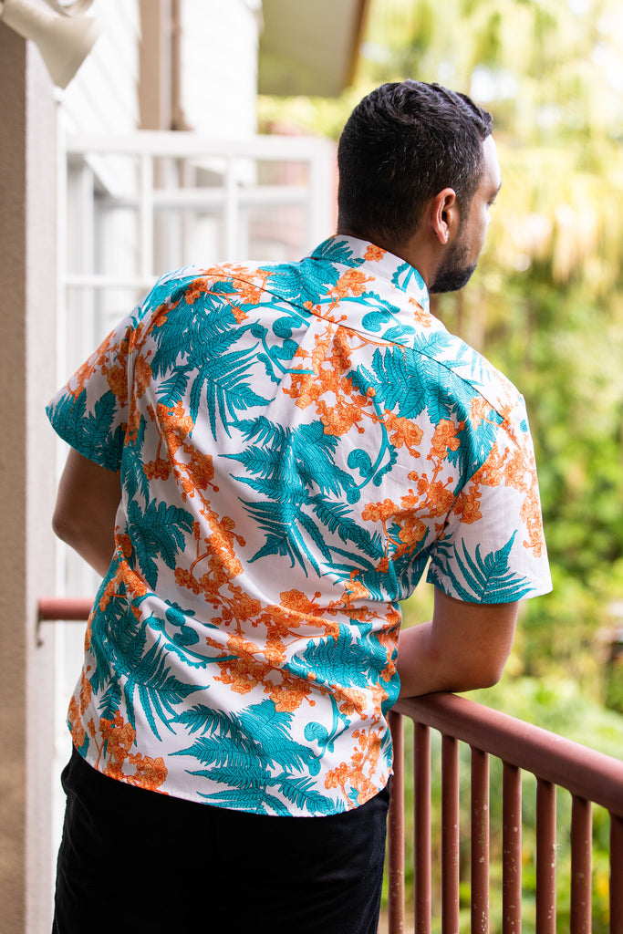 Hapuʻu ʻIlima Mauka to Makai Aloha Shirt