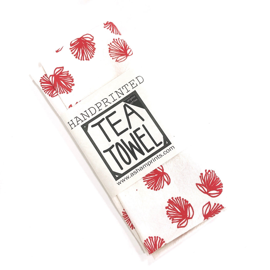 Handprinted Tea Towel by APRIL SHAM