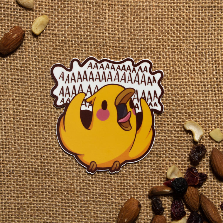 Screaming Bird Sticker
