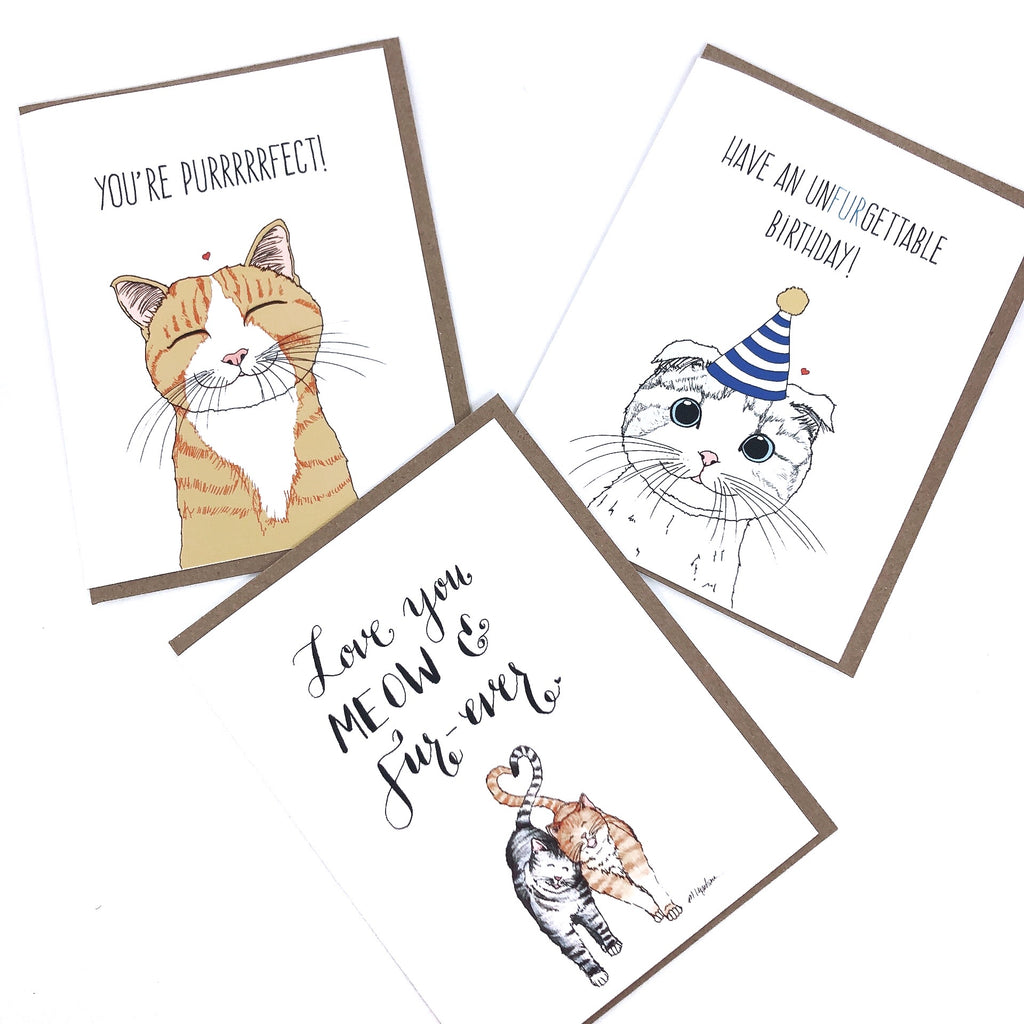 Neko Series Greeting Cards