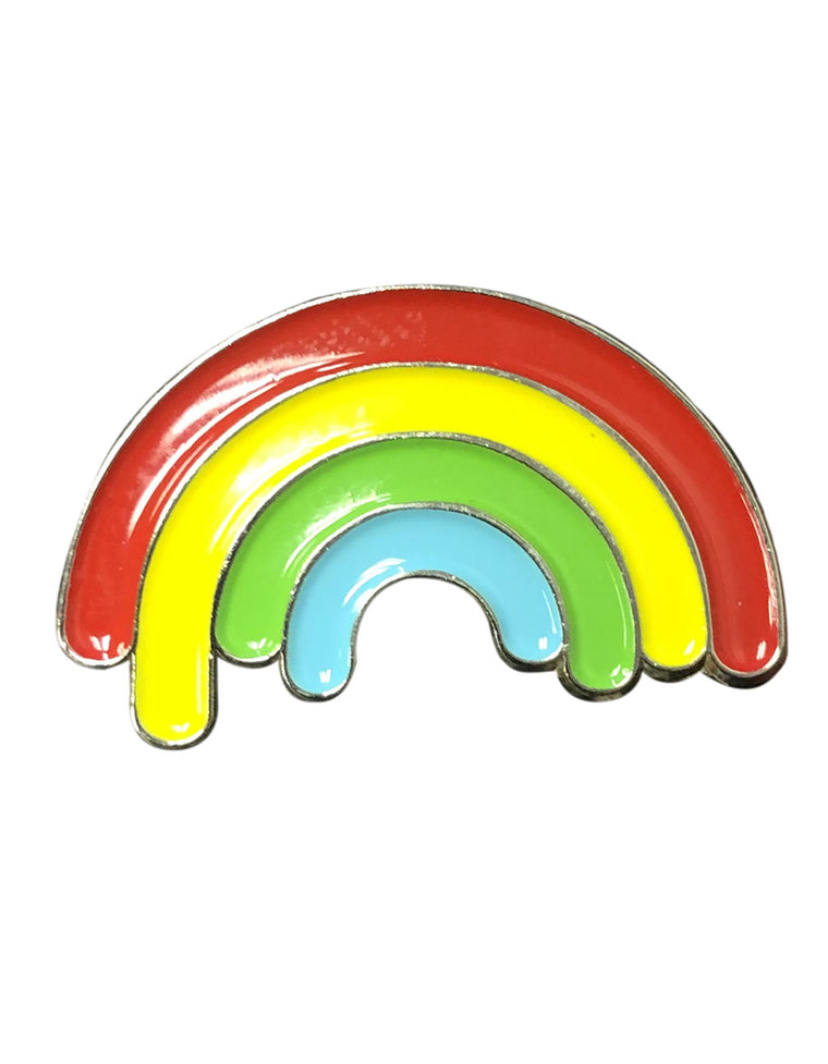 Go Rainbows Pin
