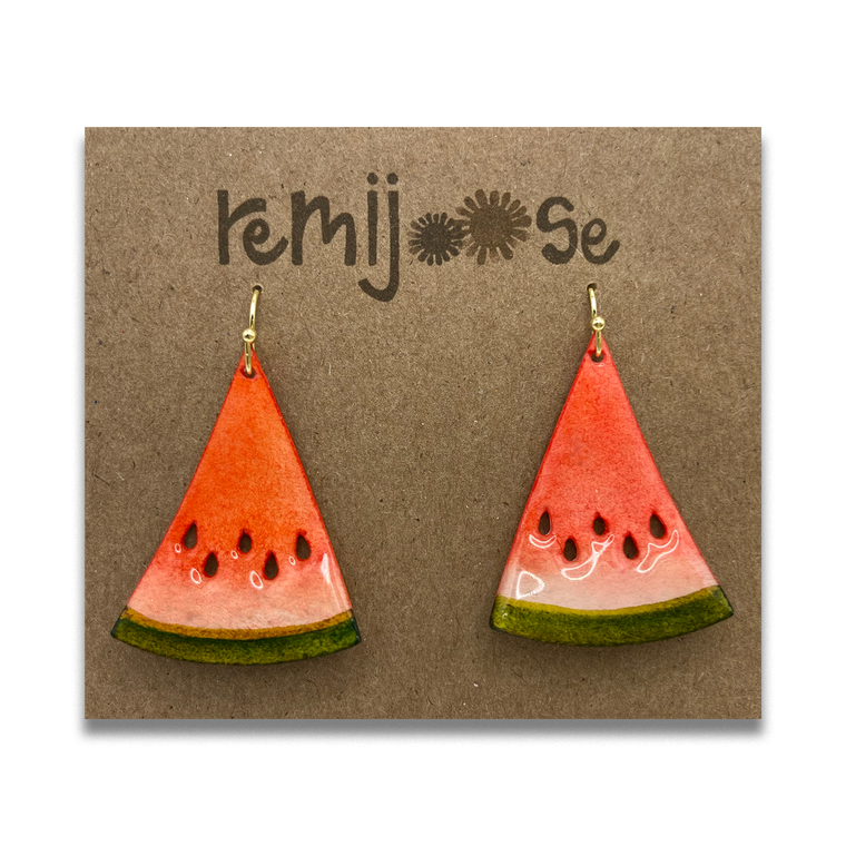 Watermeloon Earrings